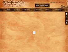 Tablet Screenshot of horsinaroundsedona.com